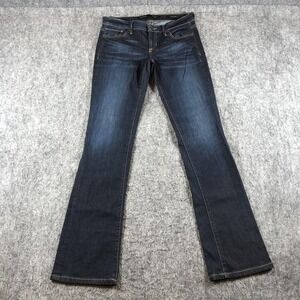 GUESS Womens 28 Dark Wash Low Rise Bootcut Jeans Stretch Denim